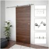 Skjutdörrsbeslag 183 cm rostfritt stål silver vidaXL 183 cm – miniatyr 1