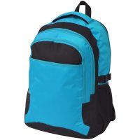 Skolryggsäck 40 L svart och blå vidaXL