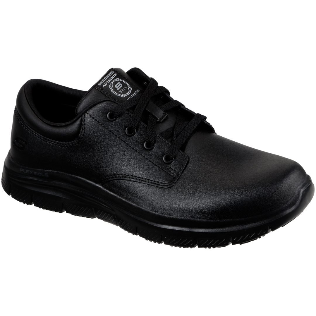 Skor Fourche Work Svart Läder Skechers 41 – bild 2