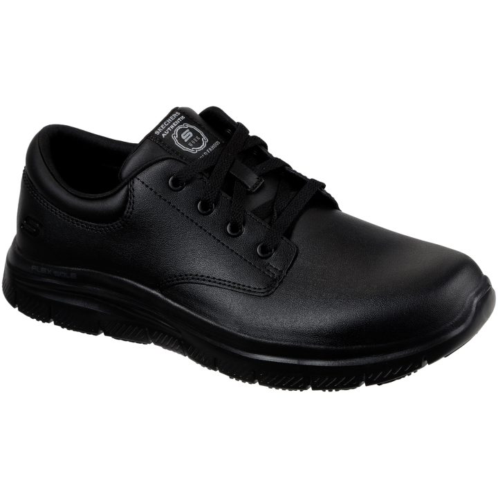 Skor Fourche Work Svart Läder Skechers 41 – bild 2
