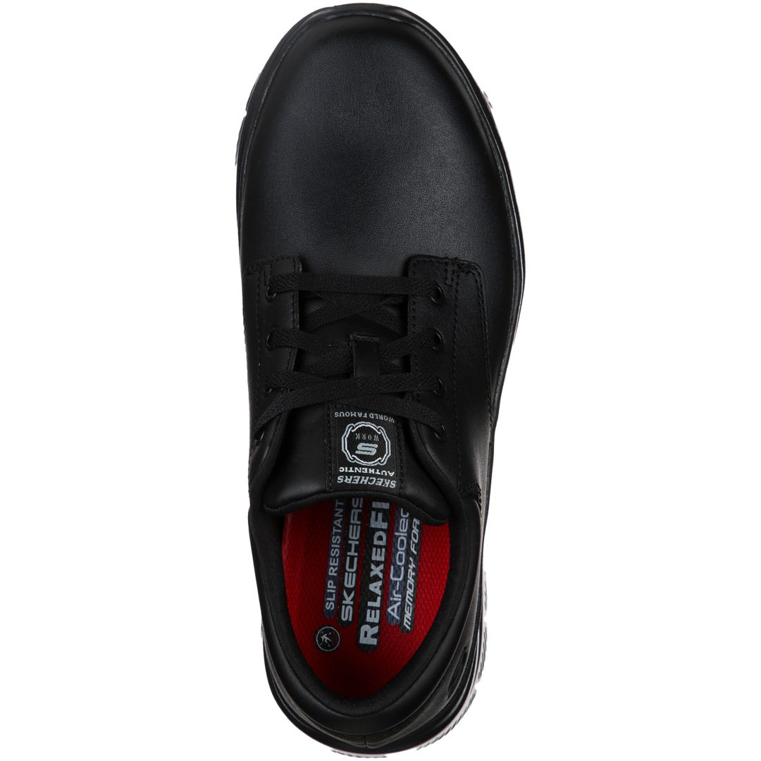 Skor Fourche Work Svart Läder Skechers 41 – bild 4