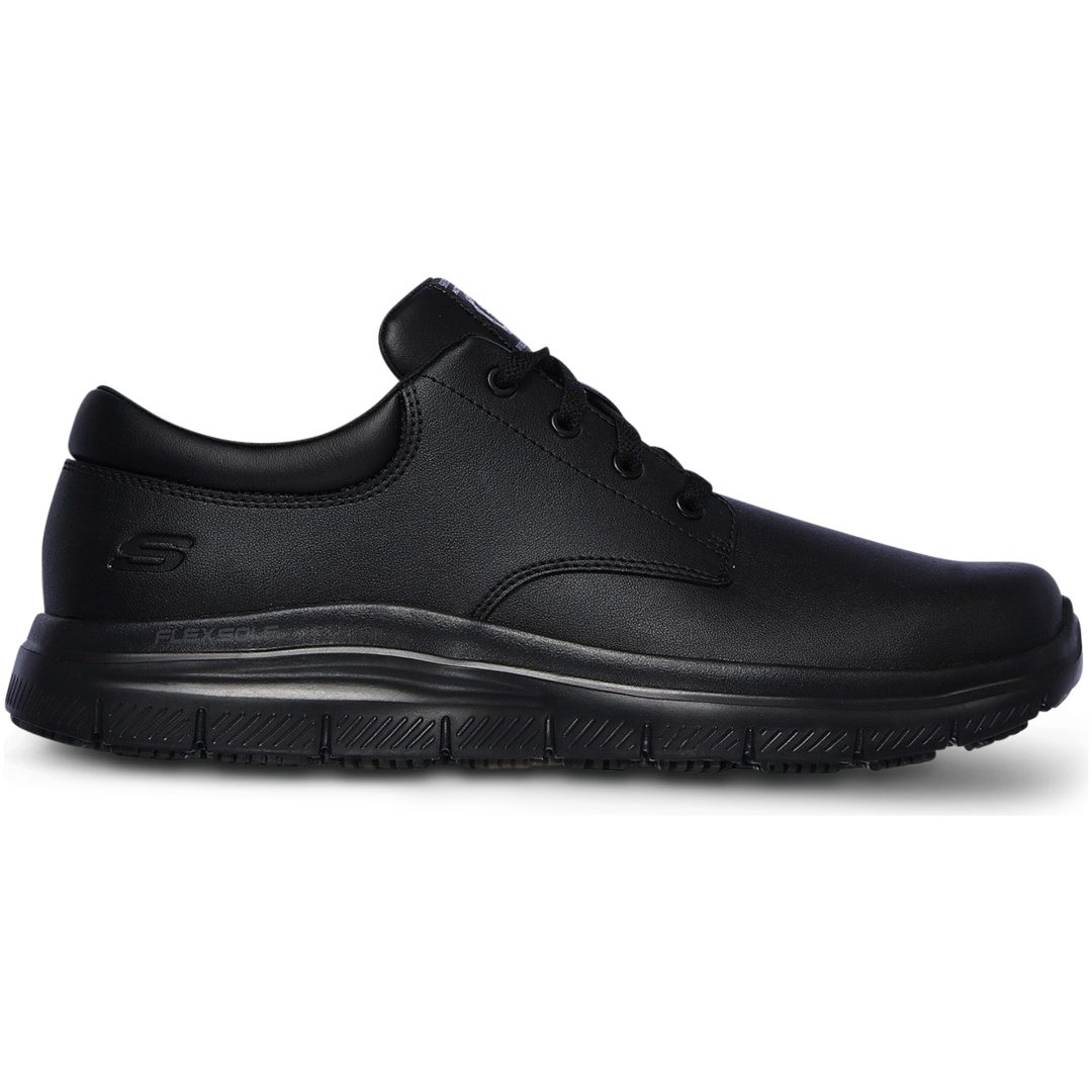 Skor Fourche Work Svart Läder Skechers 41