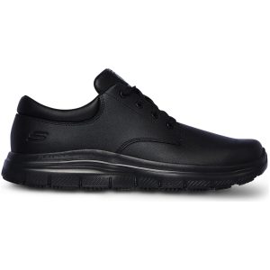 Skor Fourche Work Svart Läder Skechers