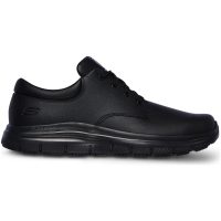 Skor Fourche Work Svart Läder Skechers
