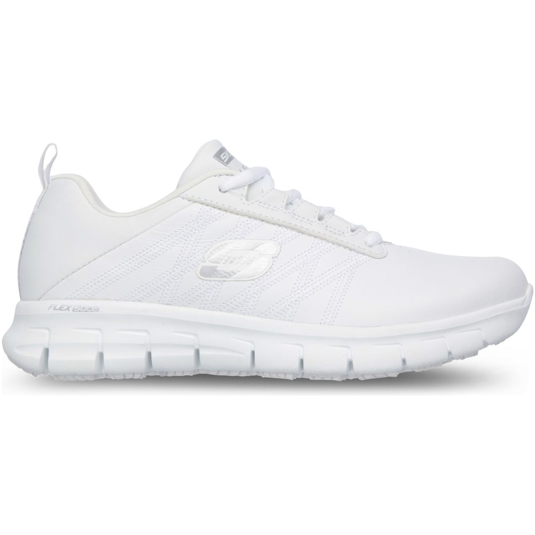 Skor Sure Track Erath Work Vit Skechers 35