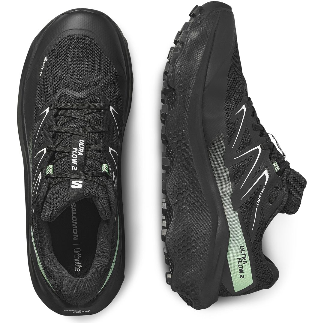 Skor Ultra Flow GTX Svart/Grön Salomon 41 1/3 – bild 4