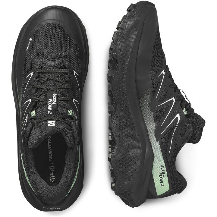 Skor Ultra Flow GTX Svart/Grön Salomon 41 1/3 – bild 4