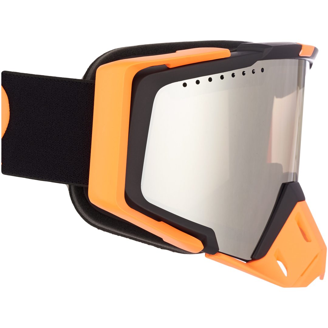 Skoterglasögon Aster Vent+ Svart Orange Silver Mirror AMOQ – bild 2
