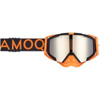Skoterglasögon Aster Vent+ Svart Orange Silver Mirror AMOQ