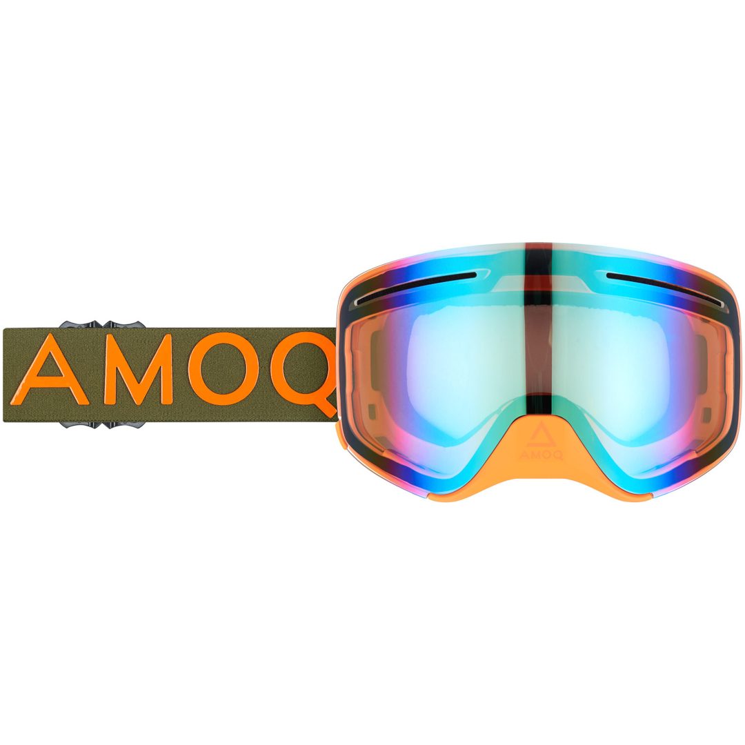 Skoterglasögon Vision Vent+ Magnetic Militärgrön Orange AMOQ