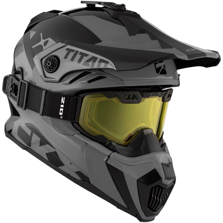 Skoterhjälm Titan Airflow Extra Grå CKX s – bild 2