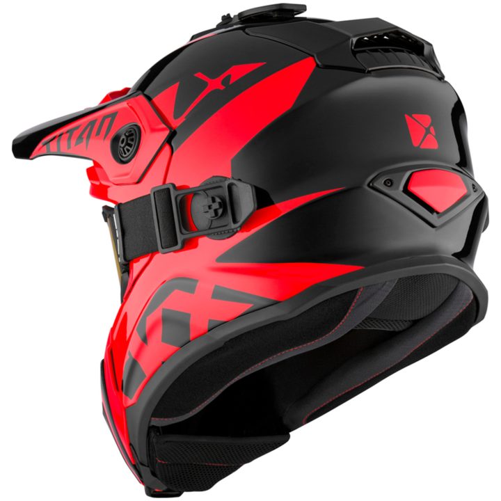 Skoterhjälm Titan Airflow Röd CKX XS – bild 5