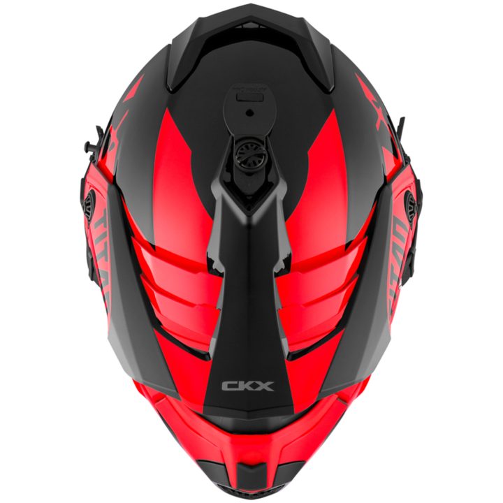 Skoterhjälm Titan Airflow Röd CKX XS – bild 3