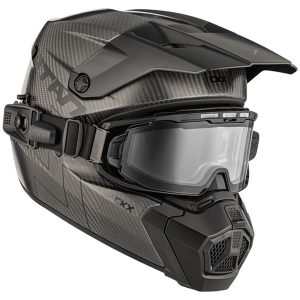Skoterhjälm Titan AMS Pro Matt Carbon Eluppvärmd Fotokrom CKX