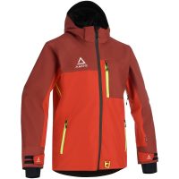 Skoterjacka Dynamic Fodrad Mörkröd Röd Neongul AMOQ