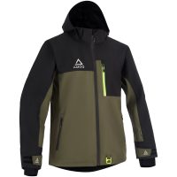 Skoterjacka Dynamic Fodrad Svart Militärgrön Hivis AMOQ
