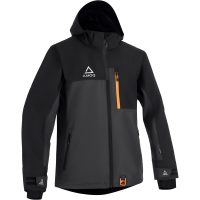 Skoterjacka Dynamic Fodrad Textil Svart Grå Orange AMOQ