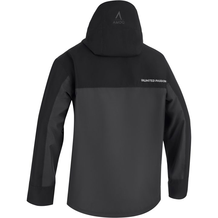 Skoterjacka Dynamic Fodrad Textil Svart Grå Orange AMOQ XS – bild 3