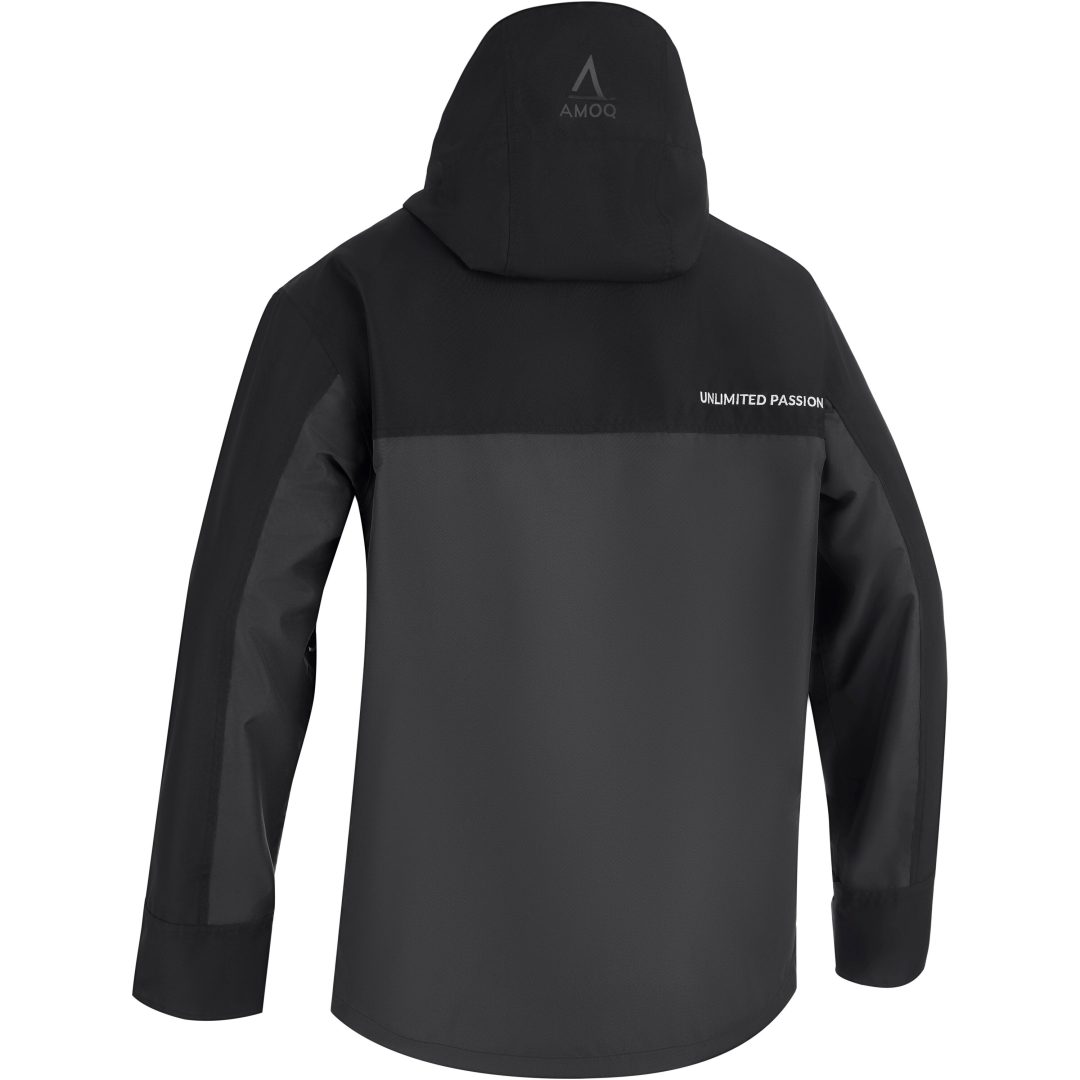 Skoterjacka Dynamic Fodrad Textil Svart Grå Orange AMOQ XS – bild 4