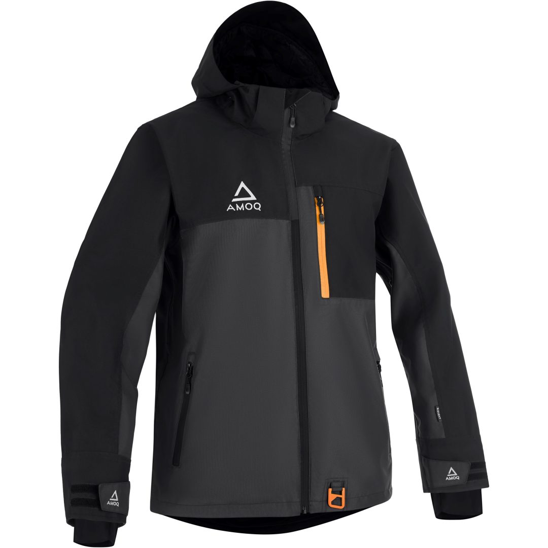 Skoterjacka Dynamic Fodrad Textil Svart Grå Orange AMOQ XS – bild 5
