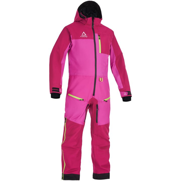 Skoteroverall Barn Dynamic Fuchsia Rosa Neongul AMOQ 130 – bild 3