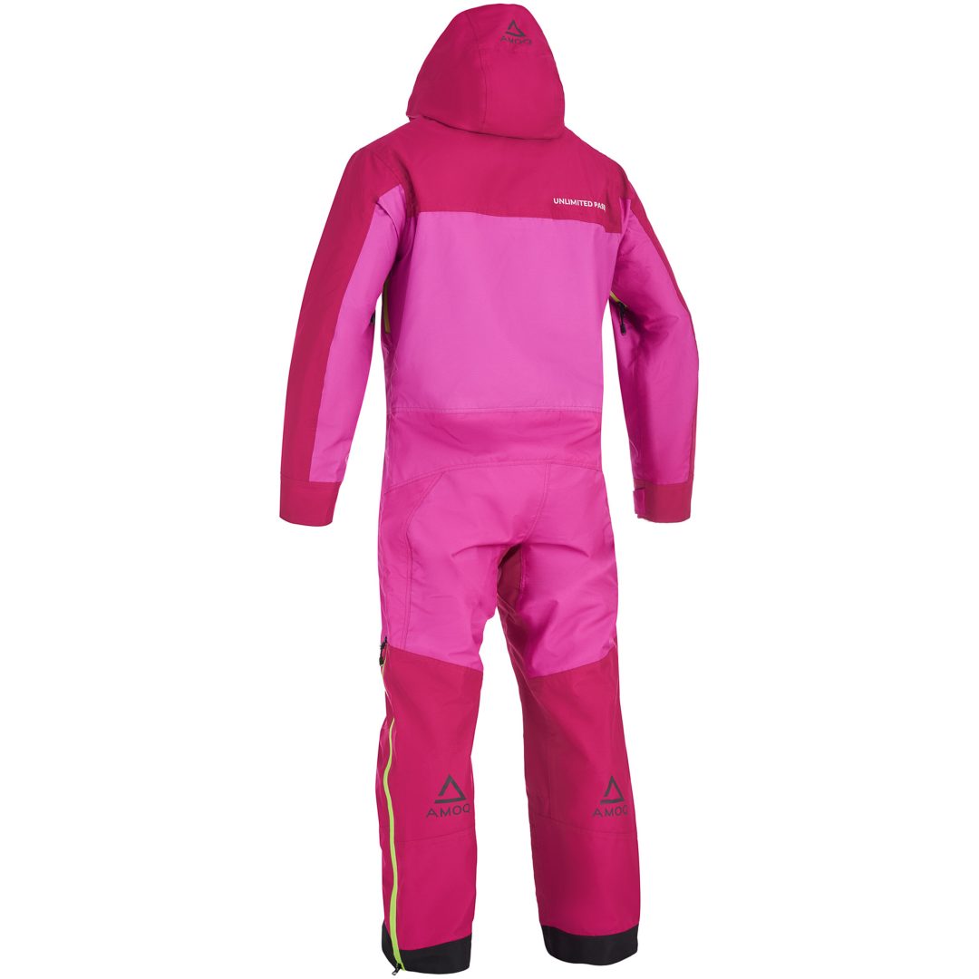 Skoteroverall Barn Dynamic Fuchsia Rosa Neongul AMOQ 130 – bild 4