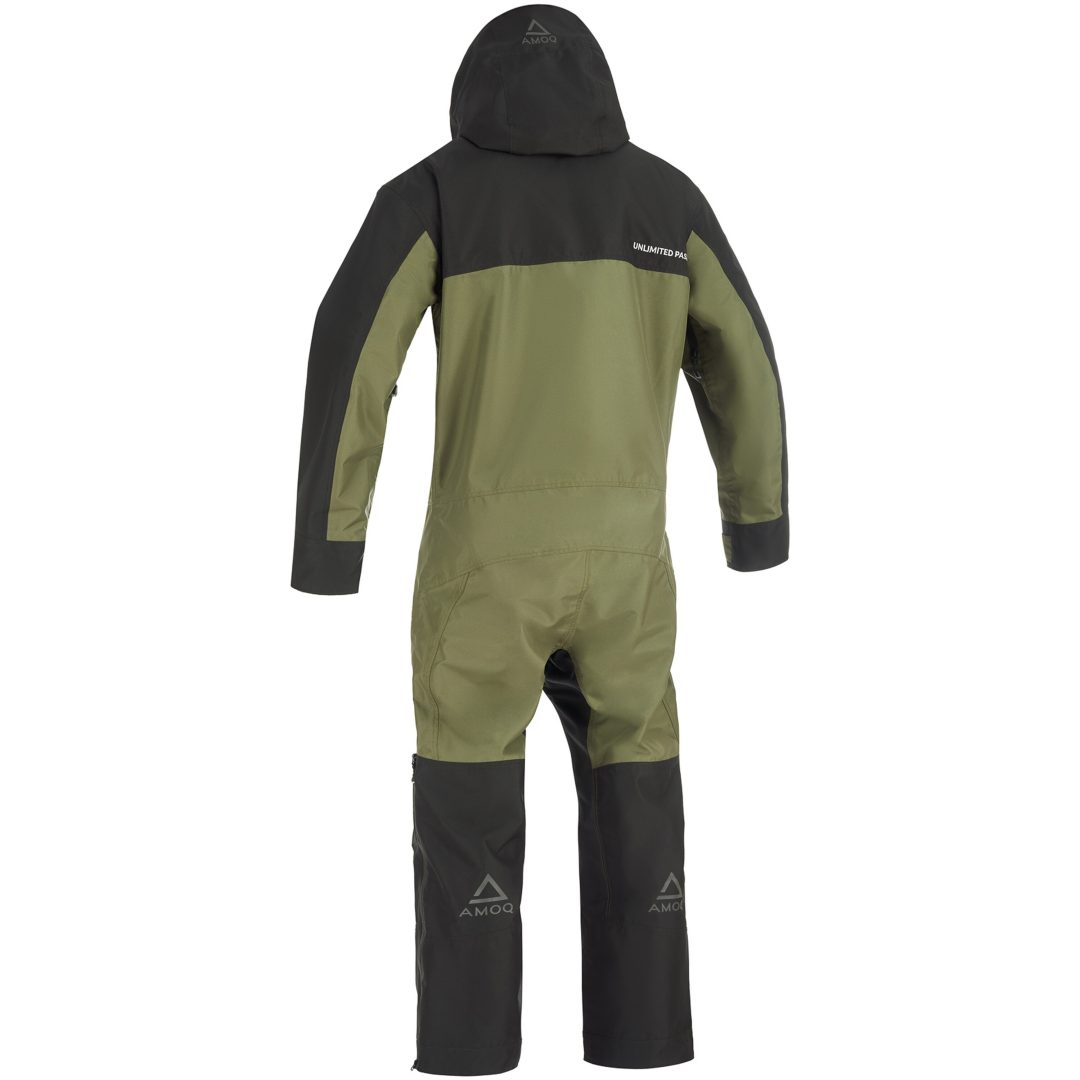Skoteroverall Barn Dynamic Svart Militärgrön Neongul AMOQ 110 – bild 4