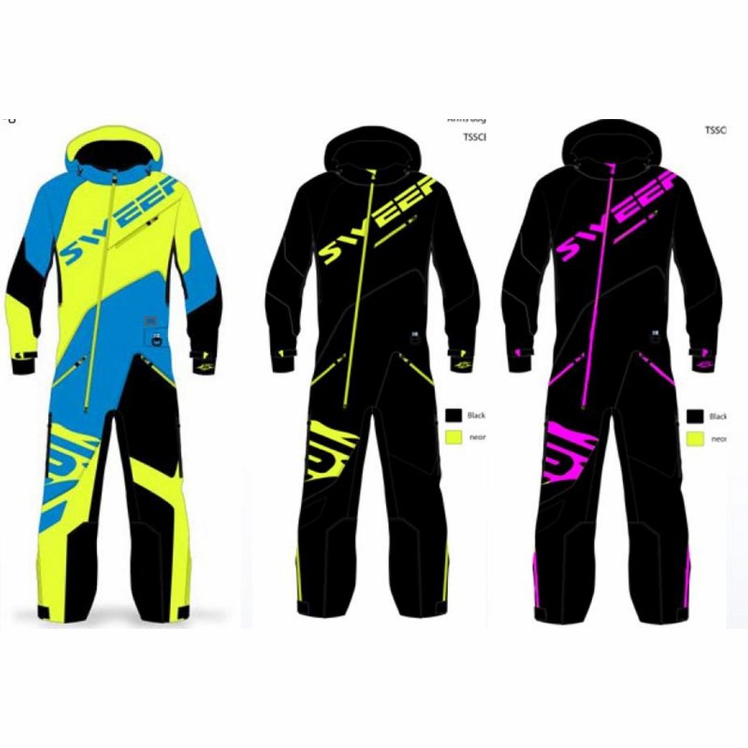 Skoteroverall Barn Snow Core Evo 1 Svart/Rosa Sweep 100 (XS)
