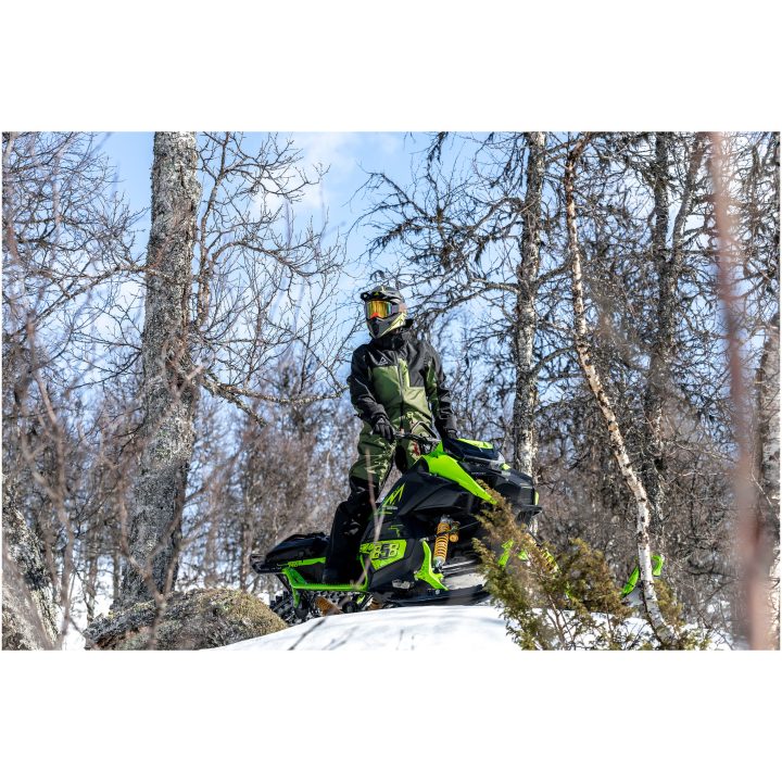 Skoteroverall Dynamic Svart Militärgrön Neongul AMOQ XS – bild 6