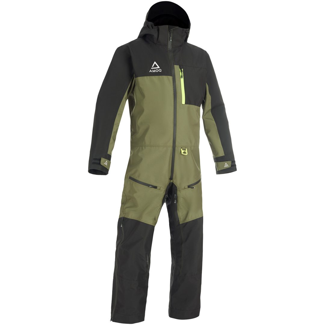 Skoteroverall Dynamic Svart Militärgrön Neongul AMOQ XS