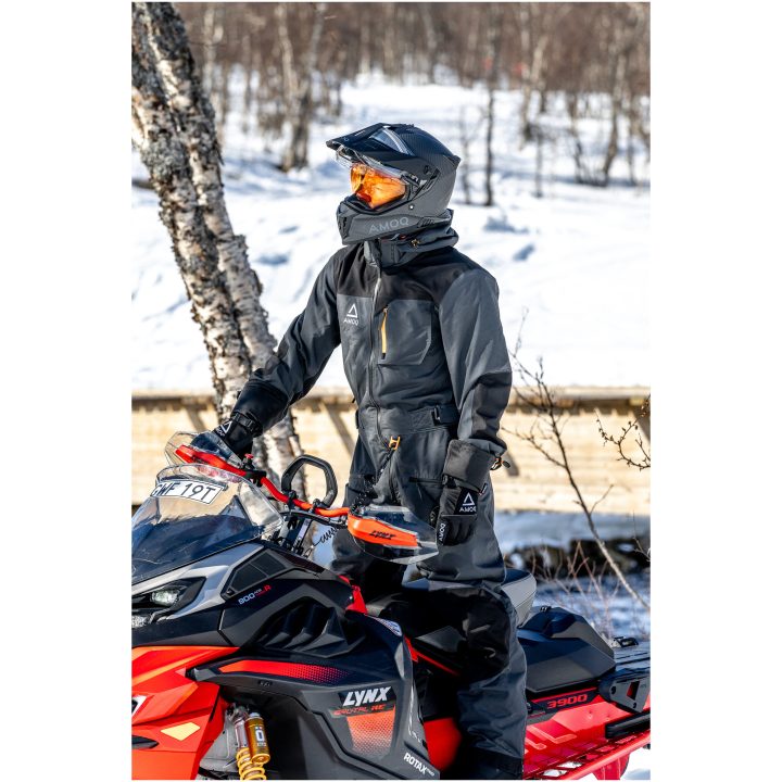 Skoteroverall Rocket V3 Mörkgrå Svart Gul AMOQ XS – bild 4