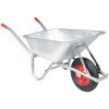 Skottkärra 90 L 150 kg galvaniserad stål och plast vidaXL – miniatyr 1