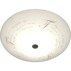 Skrift Plafond, Vit/stål ANETA HOME
