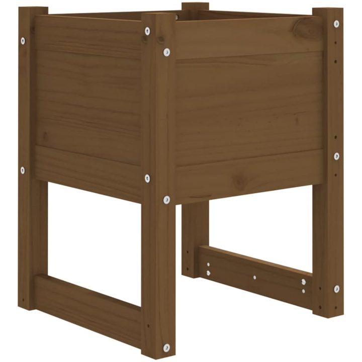 Skrivbord honungsbrun massiv furu vidaXL 40 x 40 x 52.5 cm – bild 2