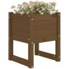 Skrivbord honungsbrun massiv furu vidaXL 40 x 40 x 52.5 cm – miniatyr 3