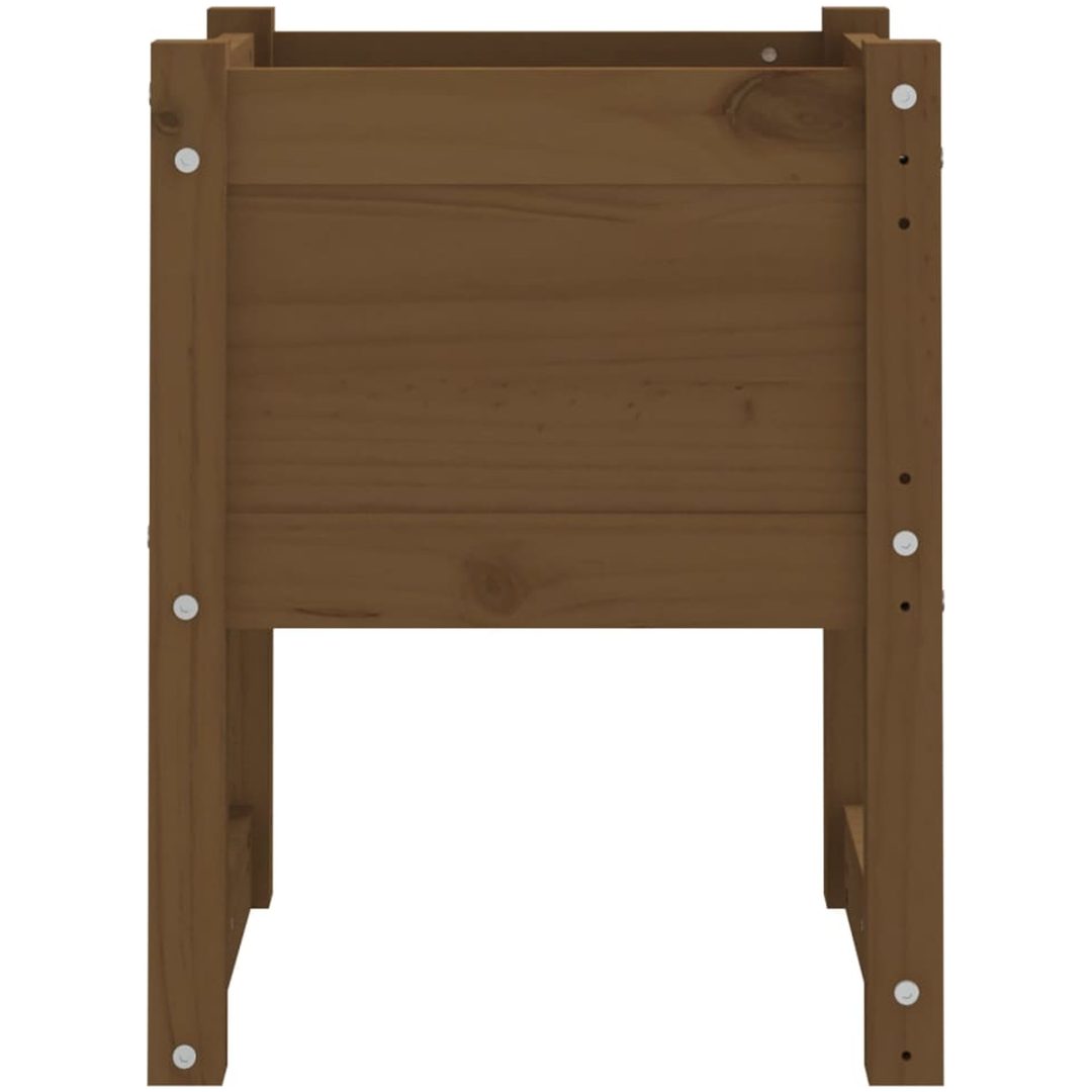 Skrivbord honungsbrun massiv furu vidaXL 40 x 40 x 52.5 cm – bild 4