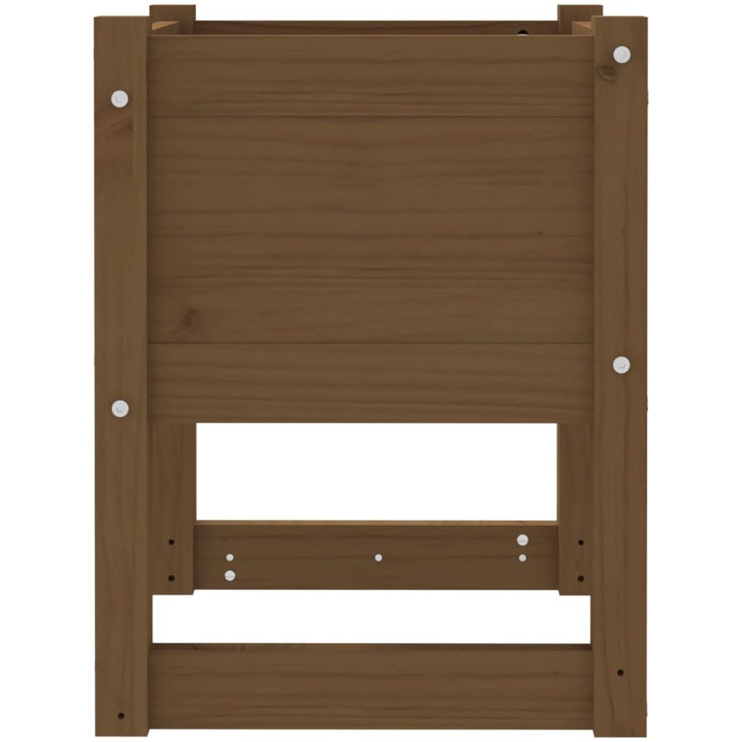 Skrivbord honungsbrun massiv furu vidaXL 40 x 40 x 52.5 cm – bild 5