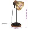 Skrivbordslampa 25 W antik mässing 17x17x50 cm E27 vidaXL – miniatyr 11