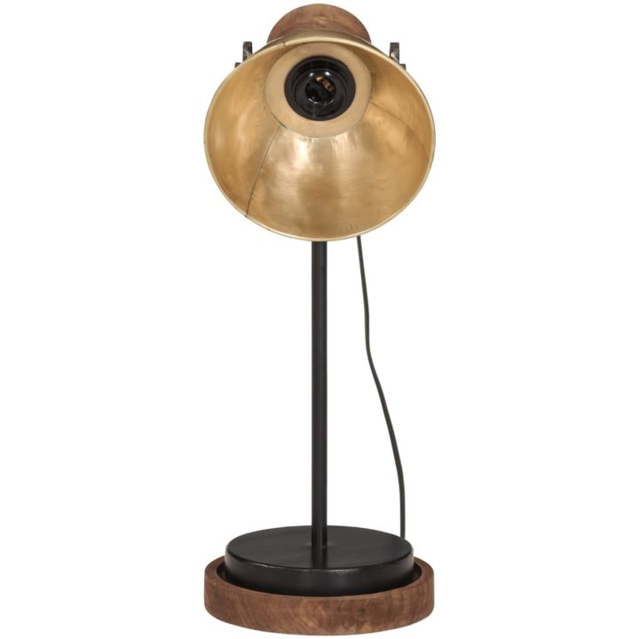Skrivbordslampa 25 W antik mässing 17x17x50 cm E27 vidaXL – bild 3