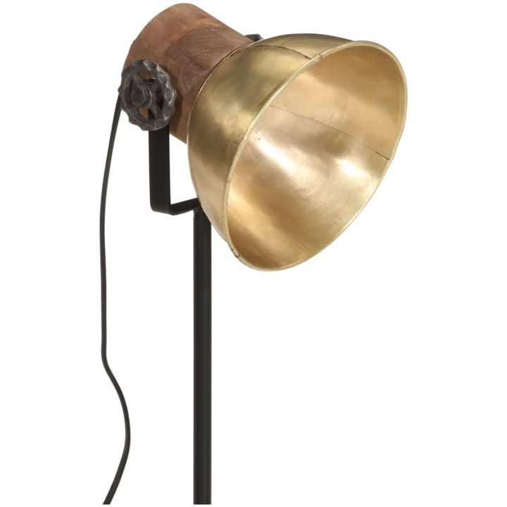 Skrivbordslampa 25 W antik mässing 17x17x50 cm E27 vidaXL – bild 7