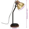 Skrivbordslampa 25 W antik mässing 18x18x60 cm E27 vidaXL – miniatyr 11
