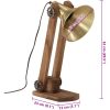 Skrivbordslampa 25 W antik mässing 23x13x52 cm E27 vidaXL 23 x 23 x 52 cm – miniatyr 11