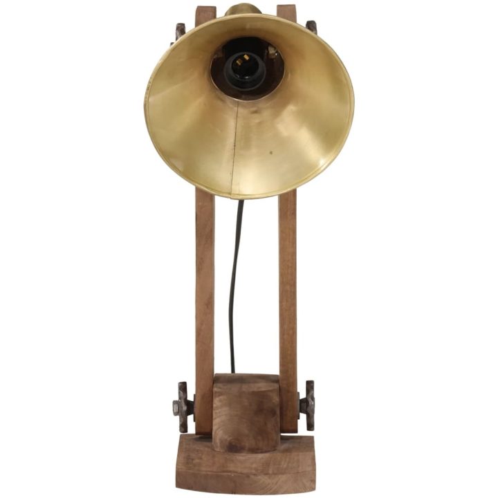 Skrivbordslampa 25 W antik mässing 23x13x52 cm E27 vidaXL 23 x 23 x 52 cm – bild 3
