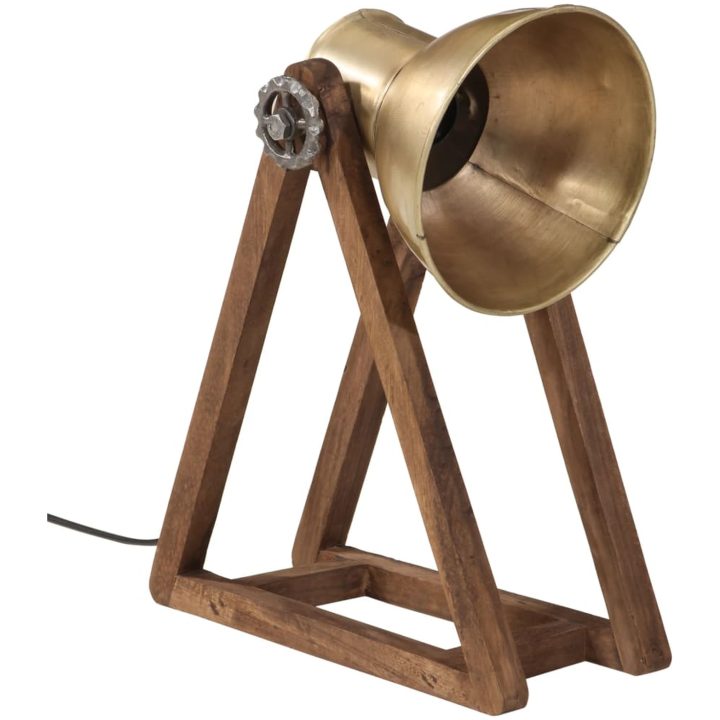 Skrivbordslampa 25 W antik mässing 30x17x40 cm E27 vidaXL – bild 2