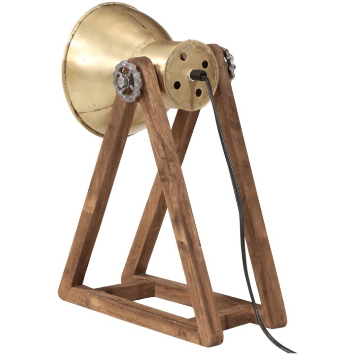 Skrivbordslampa 25 W antik mässing 30x17x40 cm E27 vidaXL – bild 5