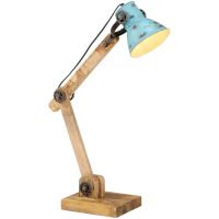 Skrivbordslampa 25 W nött blå 23x18x96 cm E27 vidaXL