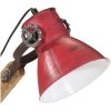 Skrivbordslampa 25 W nött röd 23x18x96 cm E27 vidaXL – miniatyr 7