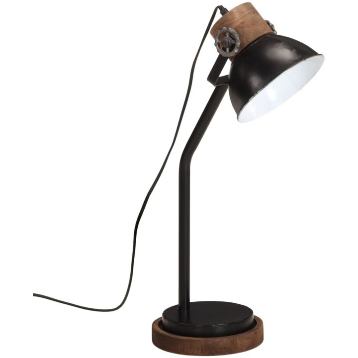 Skrivbordslampa 25 W svart 18x18x60 cm E27 vidaXL – bild 2