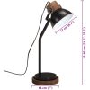 Skrivbordslampa 25 W svart 18x18x60 cm E27 vidaXL – miniatyr 11