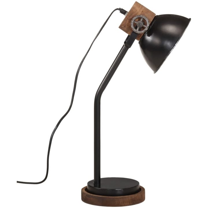 Skrivbordslampa 25 W svart 18x18x60 cm E27 vidaXL – bild 4